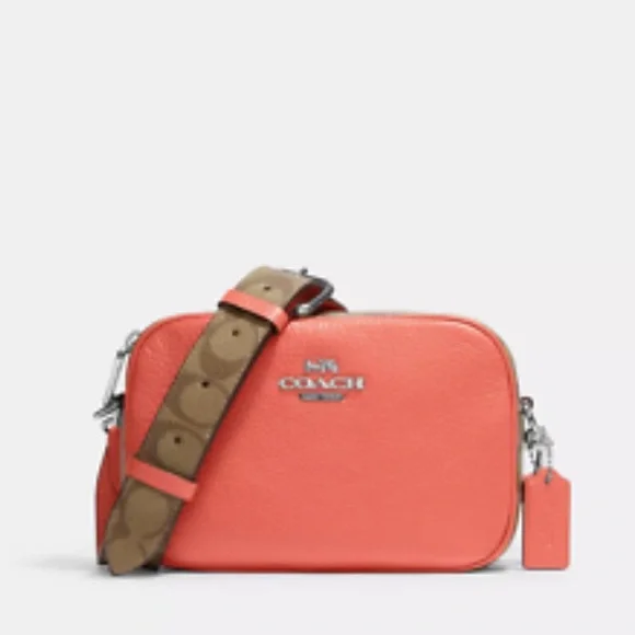 Coach Coral and Brown Women's Bag Set - Picture 5 of 16